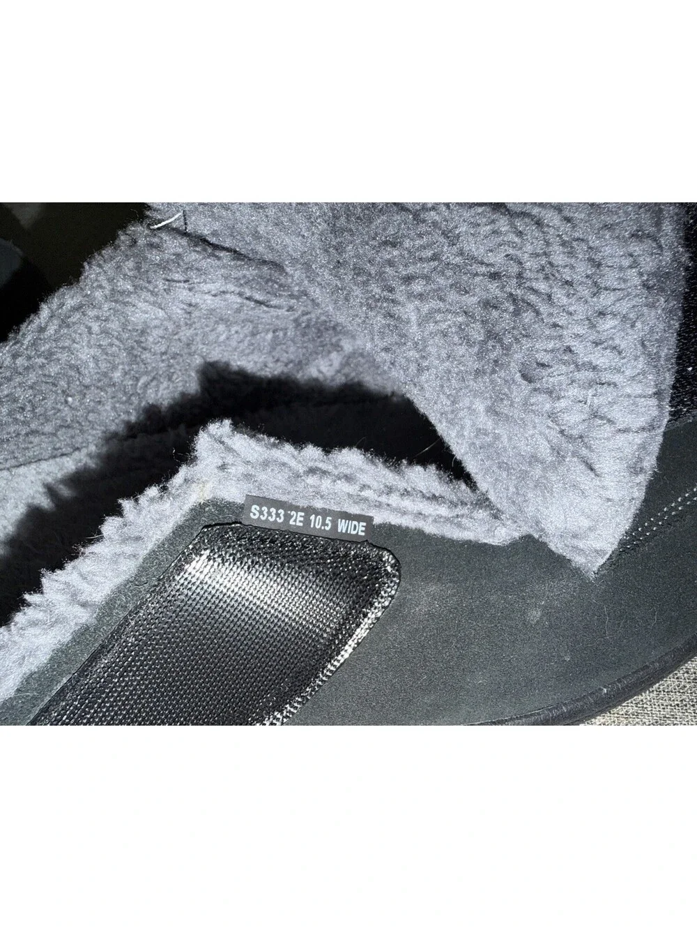 Orthofeet Asheville Mens Size 10 Wide Black Suede Orthopedic Clog Slippers